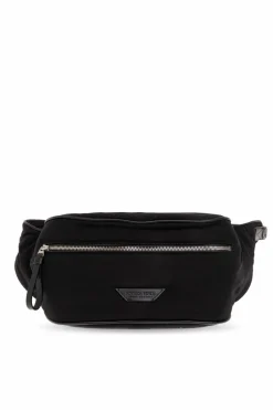 Bottega Veneta BLACK Belt bag with logo