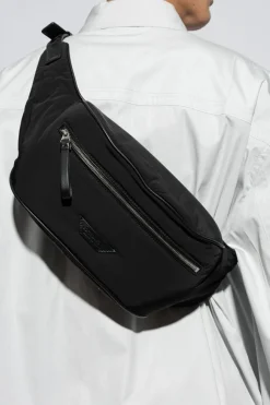 Bottega Veneta BLACK Belt bag with logo