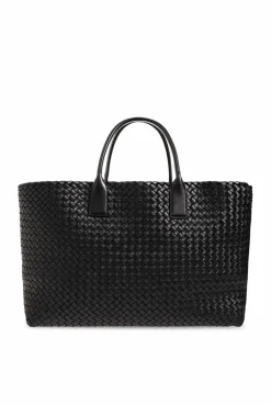 Bottega Veneta BLACK ‘Cabat Large’ shopper bag