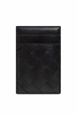 Bottega Veneta BLACK Card holder with magnet