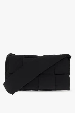 Bottega Veneta BLACK ‘Cassette Medium’ shoulder bag