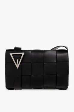 Bottega Veneta BLACK ‘Cassette Medium’ shoulder bag