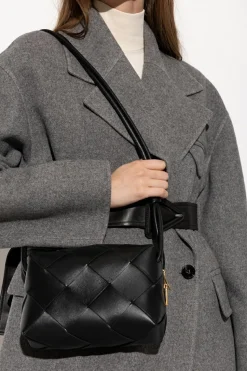 Bottega Veneta BLACK ‘Cassette Small’ shoulder bag