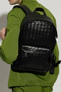 Bottega Veneta BLACK ‘Classic Intrecciato Small’ backpack