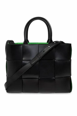 Bottega Veneta BLACK Handbag East-West Arco Small