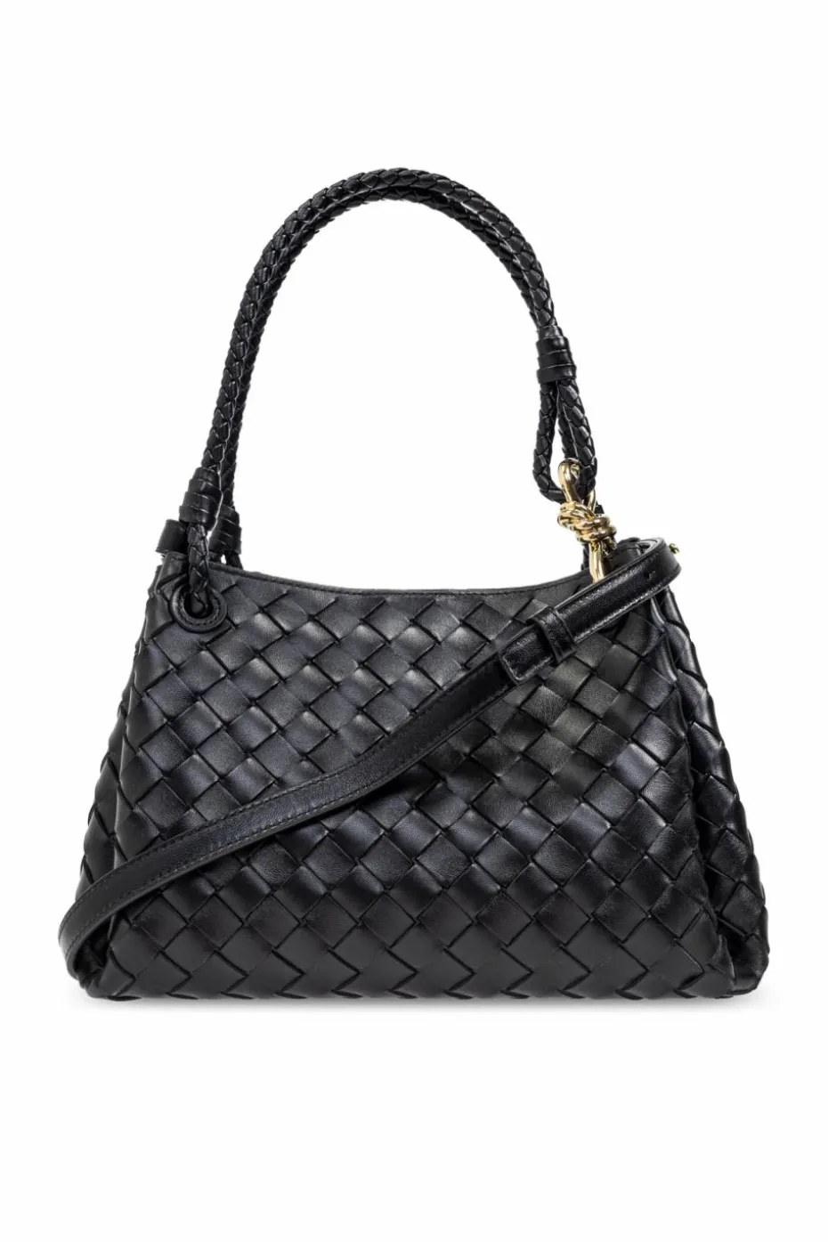 Bottega Veneta BLACK Handbag `Medium Parachute`