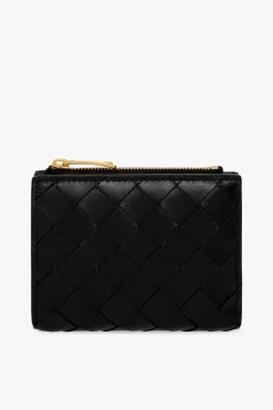 Bottega Veneta BLACK Intrecciato leather wallet