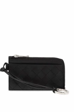 Bottega Veneta BLACK Intrecciato coin purse