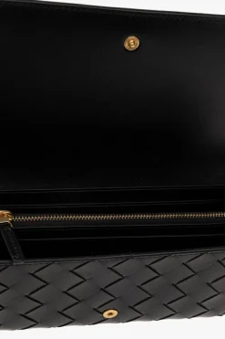 Bottega Veneta BLACK Intrecciato leather wallet