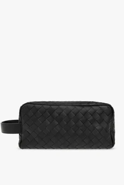 Bottega Veneta BLACK Intrecciato wash bag