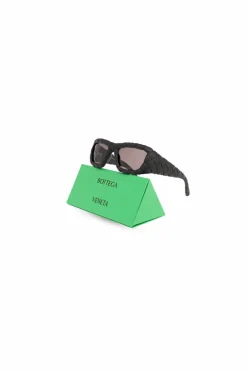 Bottega Veneta BLACK Intrecciato sunglasses