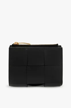Bottega Veneta BLACK Intreccio wallet