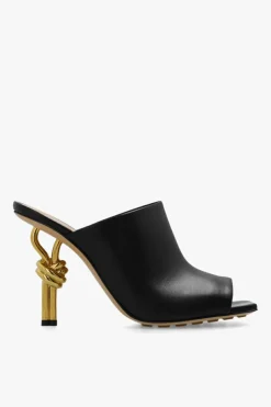 Bottega Veneta BLACK ‘Knot’ heeled mules