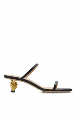 Bottega Veneta BLACK ‘Knot’ heeled sandals