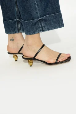 Bottega Veneta BLACK ‘Knot’ heeled sandals