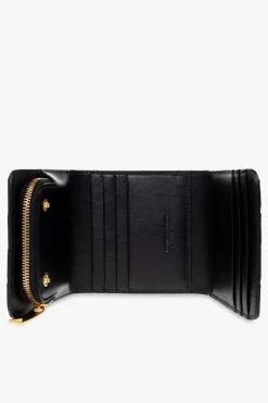 Bottega Veneta BLACK Leather wallet with ‘Intrecciato’ weave
