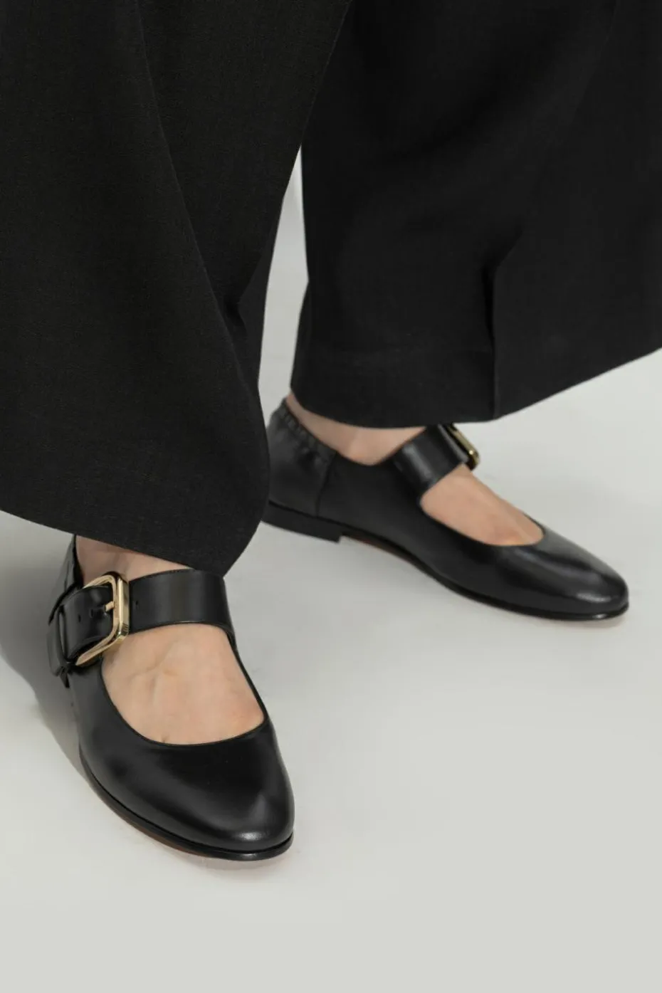 Bottega Veneta BLACK Leather shoes `Astaire`
