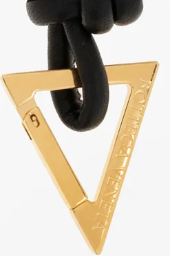 Bottega Veneta BLACK Leather keyring