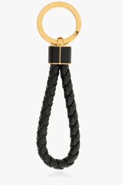 Bottega Veneta BLACK Leather keyring