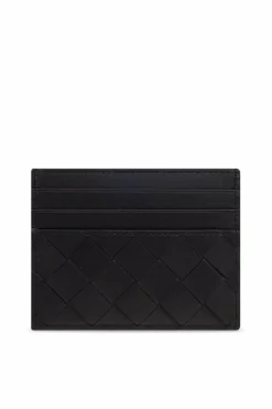 Bottega Veneta BLACK Leather card wallet