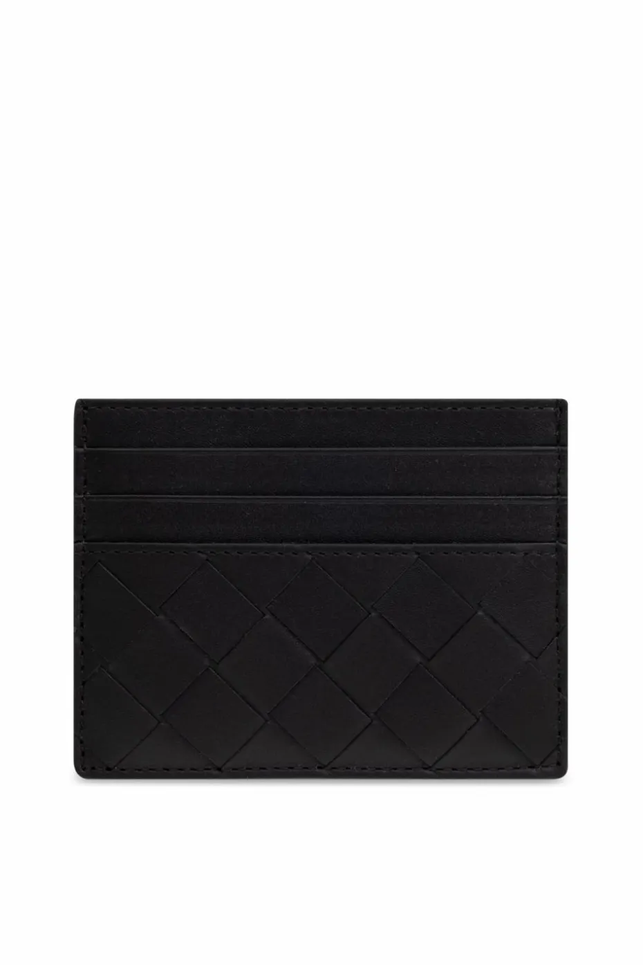 Bottega Veneta BLACK Leather card wallet