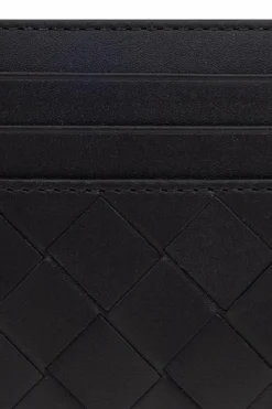 Bottega Veneta BLACK Leather card wallet