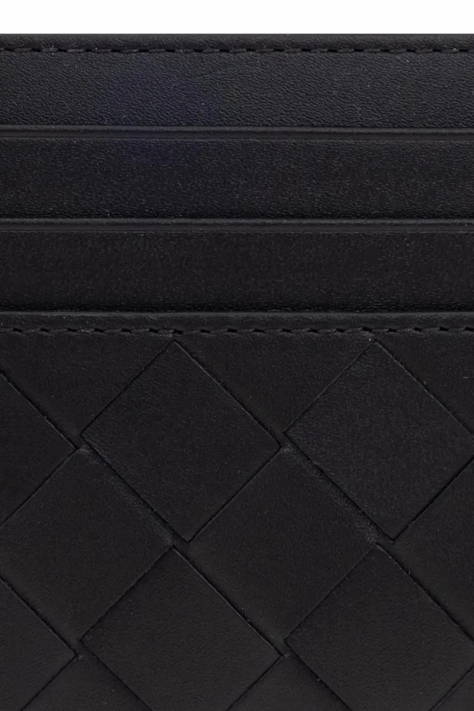 Bottega Veneta BLACK Leather card wallet