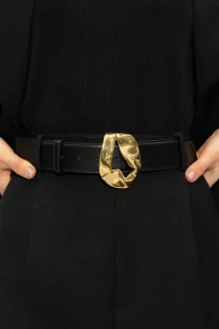 Bottega Veneta BLACK Leather belt