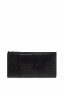Bottega Veneta BLACK Leather card case