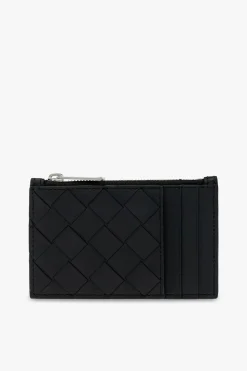 Bottega Veneta BLACK Leather card case
