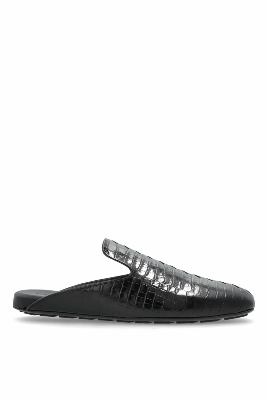 Bottega Veneta BLACK Leather slides Roma