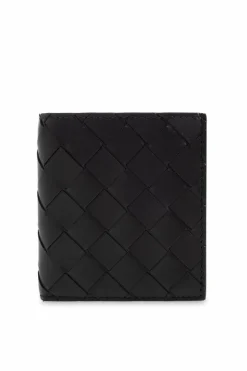 Bottega Veneta BLACK Leather bifold wallet