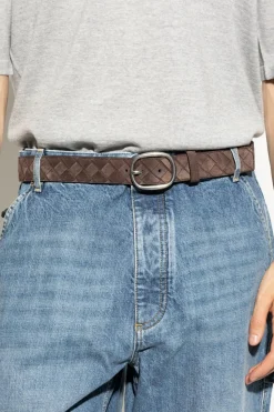 Bottega Veneta BLACK Leather belt