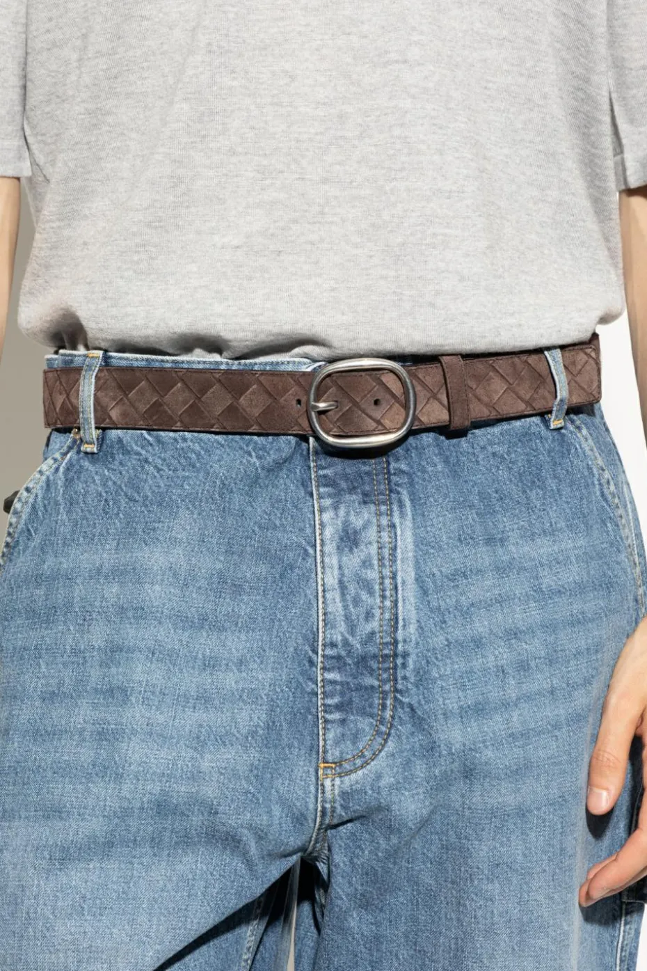 Bottega Veneta BLACK Leather belt