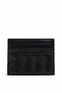 Bottega Veneta BLACK Leather card holder