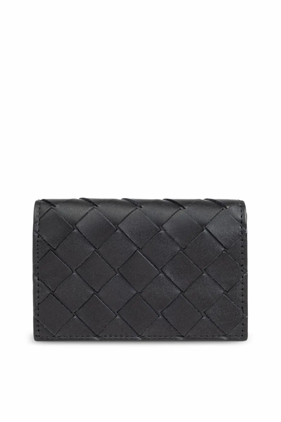 Bottega Veneta BLACK Leather card case.
