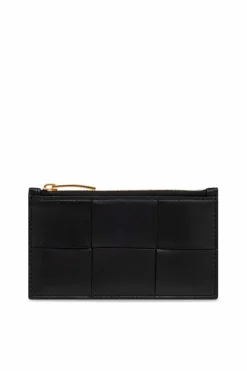 Bottega Veneta BLACK Leather card case