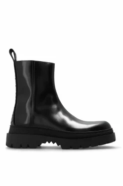Bottega Veneta BLACK Leather ankle boots