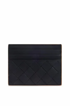 Bottega Veneta BLACK Leather card holder