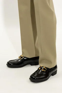 Bottega Veneta BLACK ‘Monsieur’ leather loafers