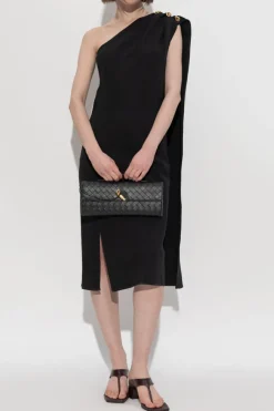 Bottega Veneta BLACK One-shoulder dress