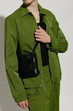 Bottega Veneta BLACK Phone pouch with strap
