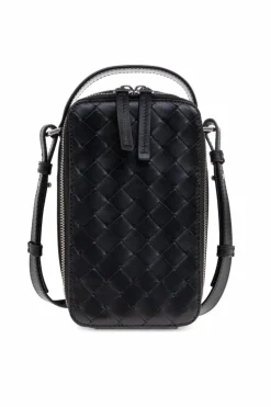 Bottega Veneta BLACK Phone case Getaway with strap