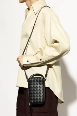 Bottega Veneta BLACK Phone case Getaway with strap