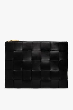 Bottega Veneta BLACK ‘Pouch Medium’ clutch