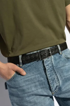 Bottega Veneta BLACK Reversible belt