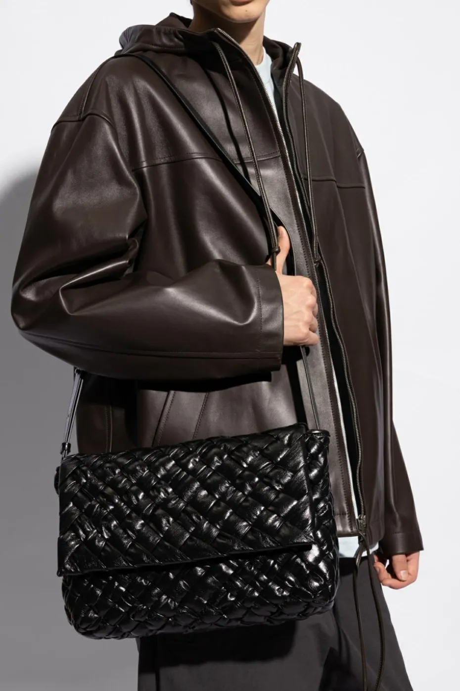 Bottega Veneta BLACK ‘Rumple’ Shoulder Bag