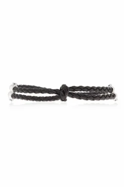 Bottega Veneta BLACK Silver bracelet