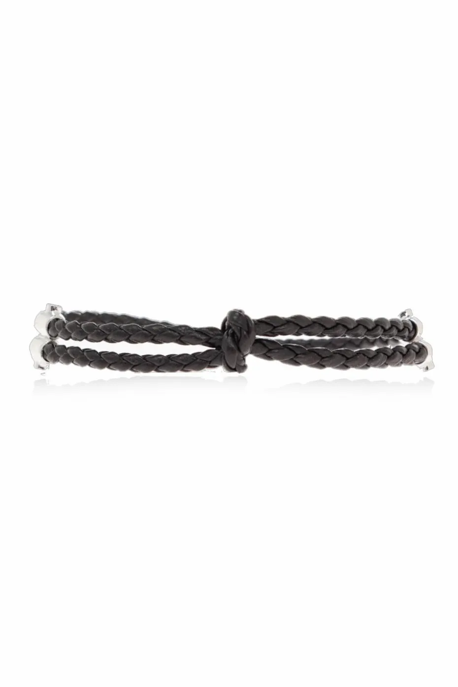 Bottega Veneta BLACK Silver bracelet
