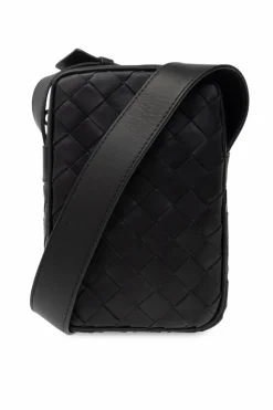 Bottega Veneta BLACK Strapped phone holder